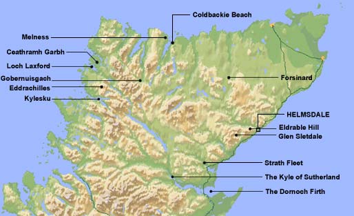 Sutherland+scotland+map