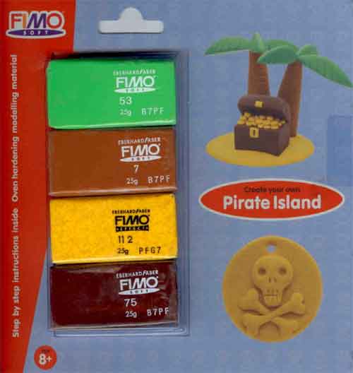 Fimo Soft Pirate Island Set 4 colours