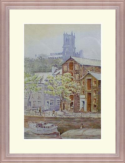 'The Priory over the Quayside at Lancaster'
