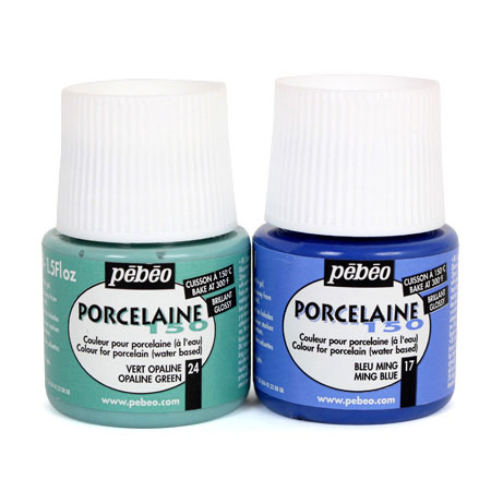 Pebeo Porcelaine 150 Ceramic Paint 45 ml Tubs , Special offer Price Equivalent to Buy 2 Get 1 Free